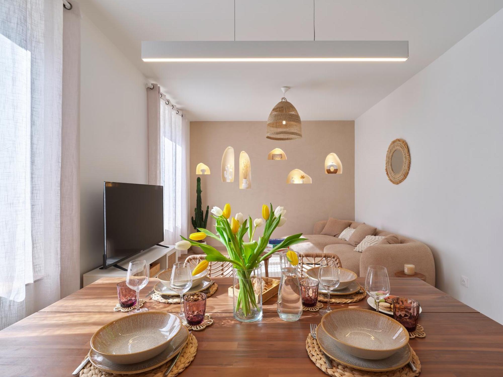 Appartement Center - Boho Chic & Secret - Parking & Wifi
